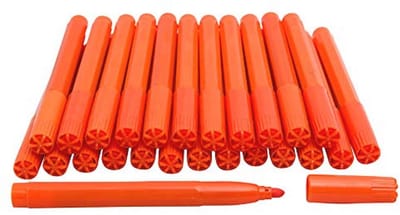 Oranje Bingo Vilt Marker Pens - 25 Stuks Dabbers voor Spellen