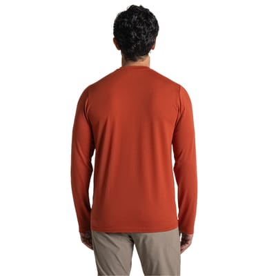 Craghoppers Heren Abel Nosilife T-shirt met lange mouwen (Rood strand)