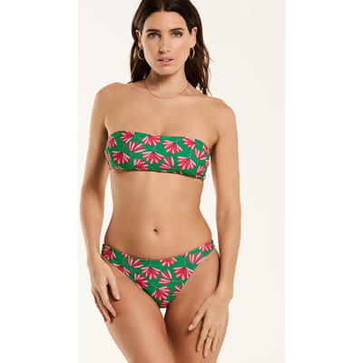 Shiwi Ladies Lola Bikini Set Beach Blossom Tropic Green Blossom Size: 34 | Bikinis Outlet | Dames | Groen
