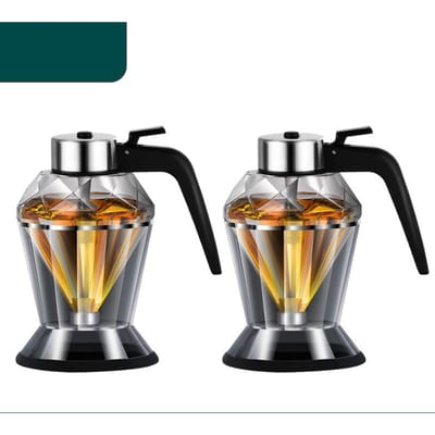 Glazen Siroop Bewaarfles Honing Dispenser Diamantvormige Container Honingpot Keukenaccessoires Keuken Kruidenblik