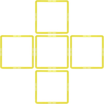 Agility Ringen - Trainingsringen Sport - Sportprestaties Verbeteren - Multifunctionele Vierzijdige - 5 stuks - Geel
