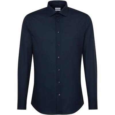 Seidensticker Men´s Shirt Slim Fit Long Sleeve SN675198 - Dark Blue - 36