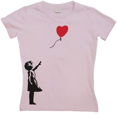 Hybris Dames Girl With Balloon Girly T-shirt SH-5-15094-H11-6
