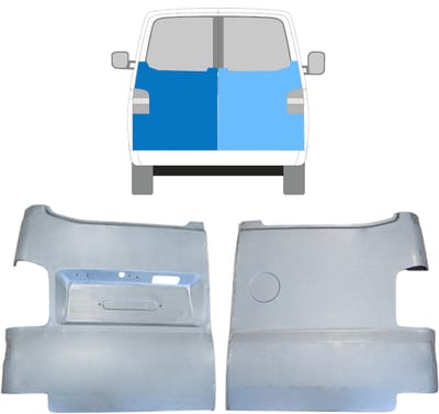 Reparatie plaatwerk achterste deuren voor Volkswagen Transporter T5 2003-2015