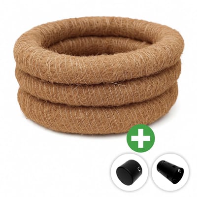 Deltaline Drainagebuis Kokos & PE – 50 mm – 5 m – Incl. Eindkap & Sok Klikmof 50 mm PP - 5 t/m 25 m - Drainage