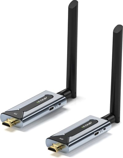 Edup EP-WD9910 - 150 Meter Draadloze 1080P HD Zender en Ontvanger - Audio/Video Extender voor Schermspiegelen en Uitbreiding