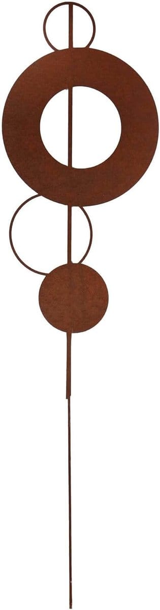 Tuinsteker Roestdesign - Decoratieve Staaf - Tuin Aankleden - Tijdloos Modern Design - 115 cm Hoog - Roestkleur