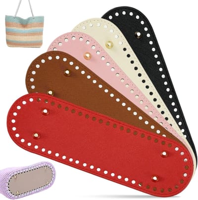 5 Stuks PU Leren Bodem voor Handtassen, Schoudertassen en Portemonnees, DIY Accessoires voor Vloerondersteuning en Vormgeving