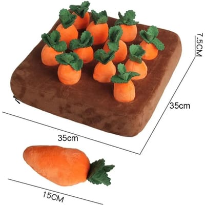 Jouets en Peluche Chat Chien Carotte Peluche Légume Jouet à Mâcher Animal de Compagnie Renifleur Cacher Nourriture Pour Améliorer les Habitudes Alimentaires Jouets Puzzle Chien Accessoires
