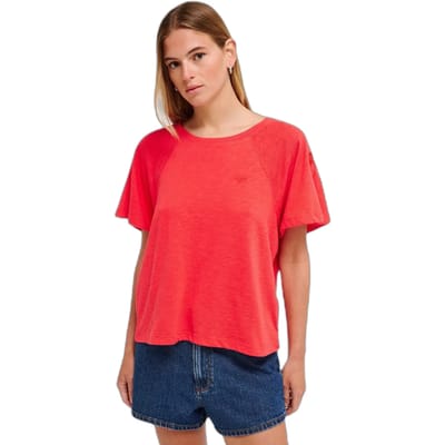 Roxy Time For Palm Tree T-shirt Met Korte Mouwen Rood S Vrouw