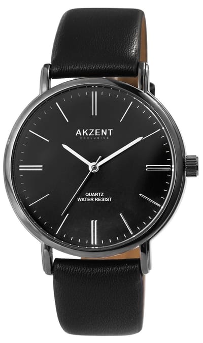 AKZENT Herenhorloge van imitatieleer Iyad Akzent Exclusief herenhorloge met imitatieleren band