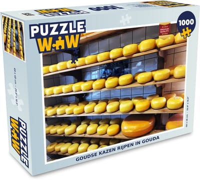 Puzzel Kaas - Geel - Gouda - Legpuzzel - Puzzel 1000 stukjes volwassenen