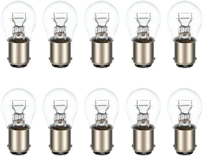 10x BA15D P21/5W Dubbeldraad Auto Motor Gloeilampen 12V 21W/5W voor Knipperlicht, Mistlamp, Achterlicht
