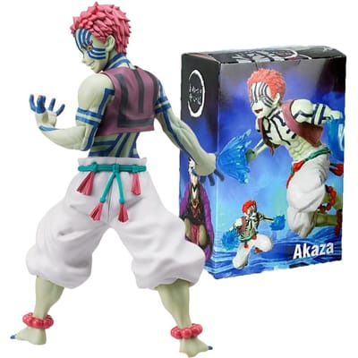 19cm Anime Figuur Demon Slayer Figuren Slayer Akaza Poppetje Figuur Krijger Actiefiguur Figuur Speelgoed Anime Figuur Figuur Auto Poppetje