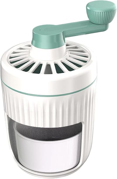 IJsbreker Handmatig - Sneeuwkegelmachine IJsmachine - Drankjes Maken - Afneembare Glazen Container - 23 x 13 cm - Groen