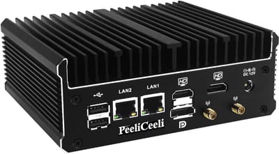 Fanless Industriële Mini PC met Intel N100, 2.5GbE LAN en Meerdere Display Ondersteuning
