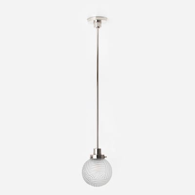 Hanglamp Nouveau Romance Geëtst 20's Nikkel - Art Deco Trade