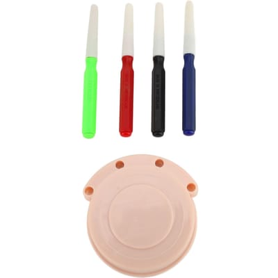 1 Set Horlogereparatie Gereedschapskit Professioneel 4 stuks Oliepennaald van verschillende grootte Met 1 stuks Oliebeker Voor white