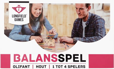 Balansspel Olifant – 1 tot 4 Spelers – Oog-Handcoördinatie – Educatief Behendigheidsspel voor Kinderen – Engelhart