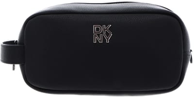DKNY toilettas Sarah Travel Kit Black / Silver zwart