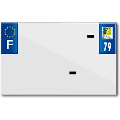 Blanco PVC nummerplaatstrip Top Plaq 79