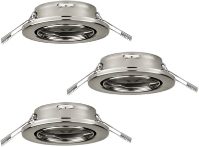 EGLO AGULO recessed spotlight brushed steel