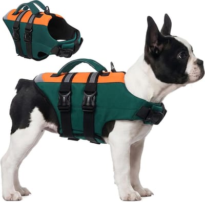 Hondenzwemvest - Reddingsvest Hond - Waterveiligheid Hond - Met Handvat - Maat M - Oranje