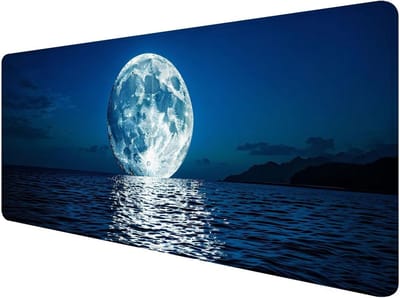 XXL Muismat Blauw 100x50cm Antislip Bureauonderlegger voor Gaming en Kantoor