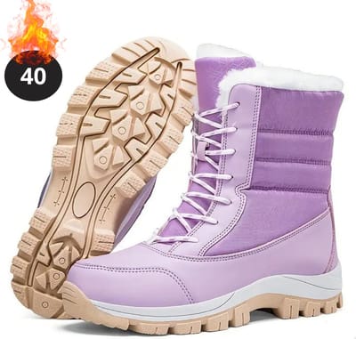 Nivard Snowboots - Sneeuwschoenen - Sneeuwboots - Dames - Wintersport - Ski - Skischoenen - Paars - 40 - Laarzen