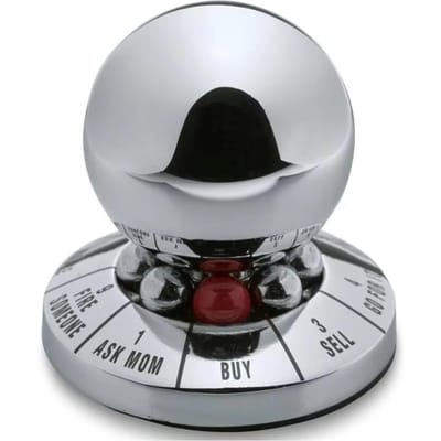 Profetie Lot Beslissingsbal Beslissingsmaker Bal Thuiskantoor Vinger Spinner Anti-Stress Decompressie Speelgoed Bureaublad Decoratie Cadeau gray