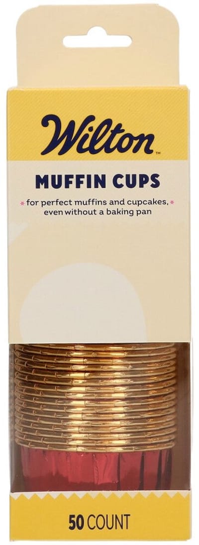 Wilton Muffin Cups - Glanzend Rood - Set/50 - Bakvorm voor Muffins en Cupcakes