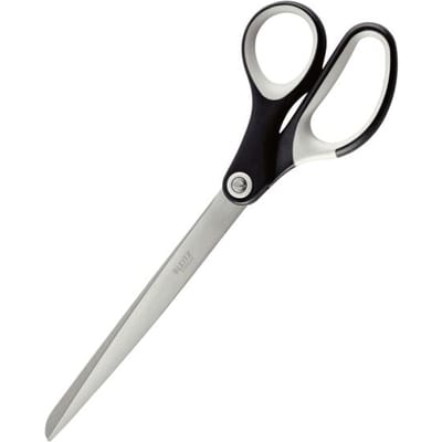 LEITZ® Titanium 5418 schaar, ergonomische handgreep, voor links-/rechtshandigen, L 260 mm, staal/kunststof met titaniumcoating, zwart