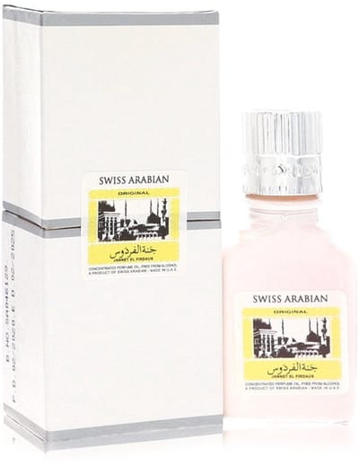 Swiss Arabian Jannet El Firdaus concentrated perfume oil free from alcohol (unisex white attar) 9 ml