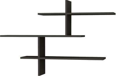 Hocus Picus Zwevende Wandplank 3 Planken - Antraciet - 123x22x81 cm