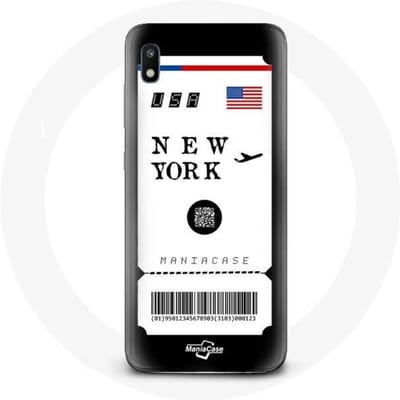 Hoesje voor Samsung Galaxy A10 New York vliegticket