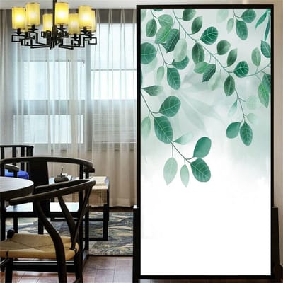 Decoratieve raamfolie - Privacy folie - Privacy creëren - Statisch hechtend zonder lijm - 40x60cm - Bloem