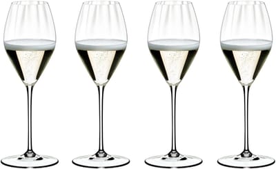 Riedel Wijnglazenset - Champagneglazen - Flutes - Performance - 375 ml - 4 Stuks