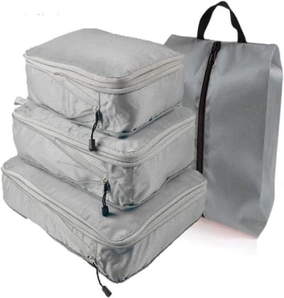 Reis Opbergzakken - Kledinghoezen Koffers - Bagage Organiseren - Compressie Functie - 4 Stuks - Niet Gespecificeerd