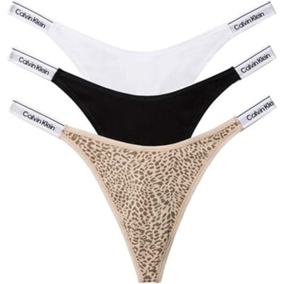 Ondergoed Slipjes Calvin Klein Dipped Thong 3Pk - Fashion Wear - Vrouwen