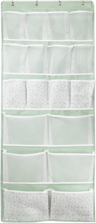 Deur Organizer - Opbergplank Kast - Ruimte Besparen - 18 Veelzijdige Zakken - 53 x 156 cm - Groen