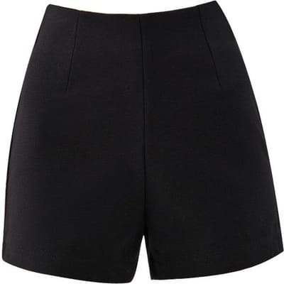Zwarte Shorts voor Dames Nieuwe Zomerkleding Hoge Taille Strak A-lijn Slank Pak Legging XXL black