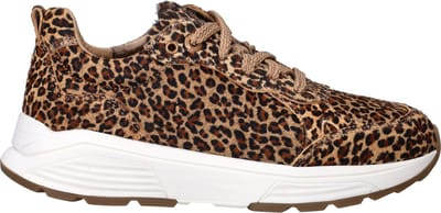 Xsensible Chain Sneakers - Ponyhair - Dames - Bruin - Maat 37