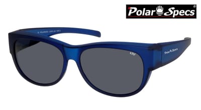 Polar Specs® Overzet Zonnebril PS5097 – Mat donker Blauw – Polariserend Zwart standaard Cat.3 – Medium – Unisex