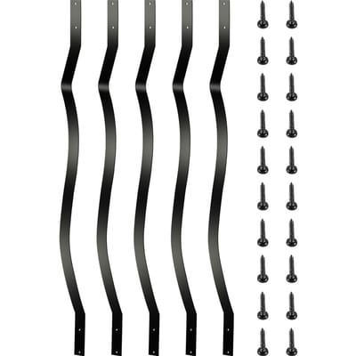 Dek Balusters Metalen Dek Spindels 51 Stuks 32,25 inch IJzeren Trapleuning