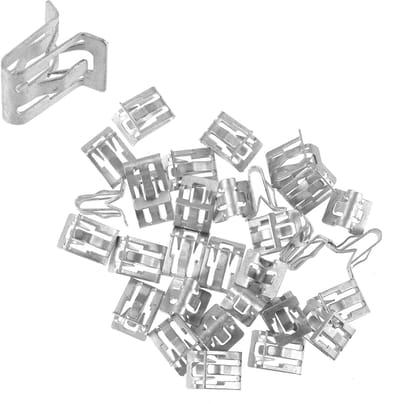 Dailygoods- Trim Clips 30 Stuks - Auto Clips - Interieur Trim - Zilverkleurig - Metaal - Geschikt voor GM - Autoclips