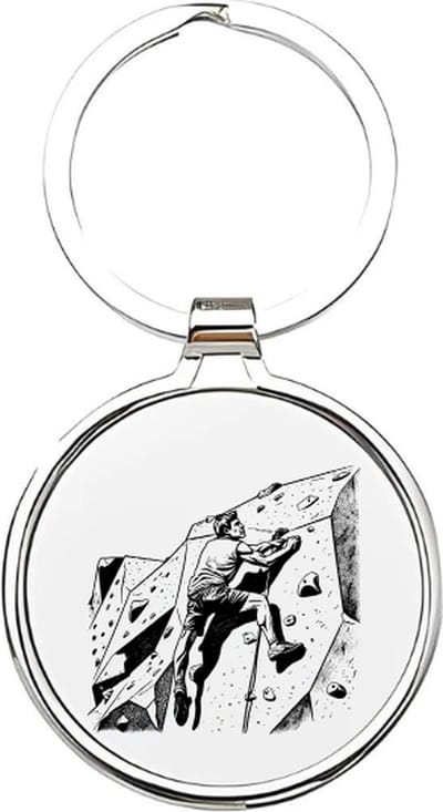 Akyol - boulderen Sleutelhanger - Sport - muurbeklimmers - muurklimmen - boulderer - sport - sportliefhebber - extreme sport - bergbeklimmen - boulder - muurbeklimmer - muurbeklimster - 4 x 7,5 CM