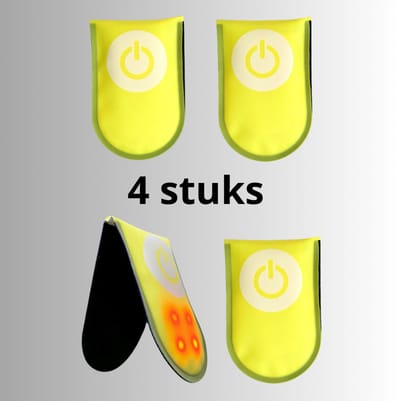 LYNX LED magneet clips - 4 Stuks verpakt - 2 Pack (2x2) - Rood Licht - Hardloop Verlichting - Led Lampjes - Led Clip Magnetic Light - Hardlopen - Jogging - Hond uitlaten - Schooltas Lampjes - Hardloop lampje - Veiligheid - Hond - Led clip set