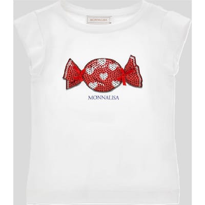 T-shirt caramel meisje wit