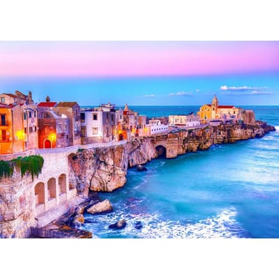 Enjoy puzzel Vieste on the Rocks, Italy - 1000 stukjes.