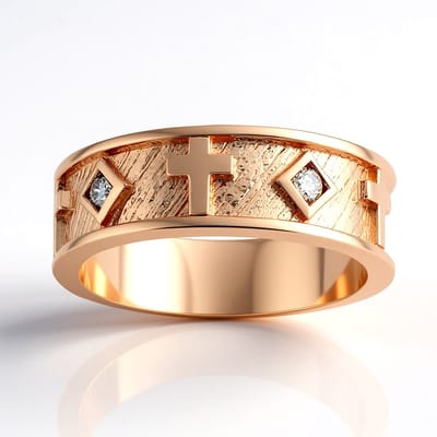 Cavill - Zilveren ring met roségoud vergulde laag - 2x I1 Argyle Rose de France diamanten 0,06 ct - Ronde briljant - Comfortabel bredere band